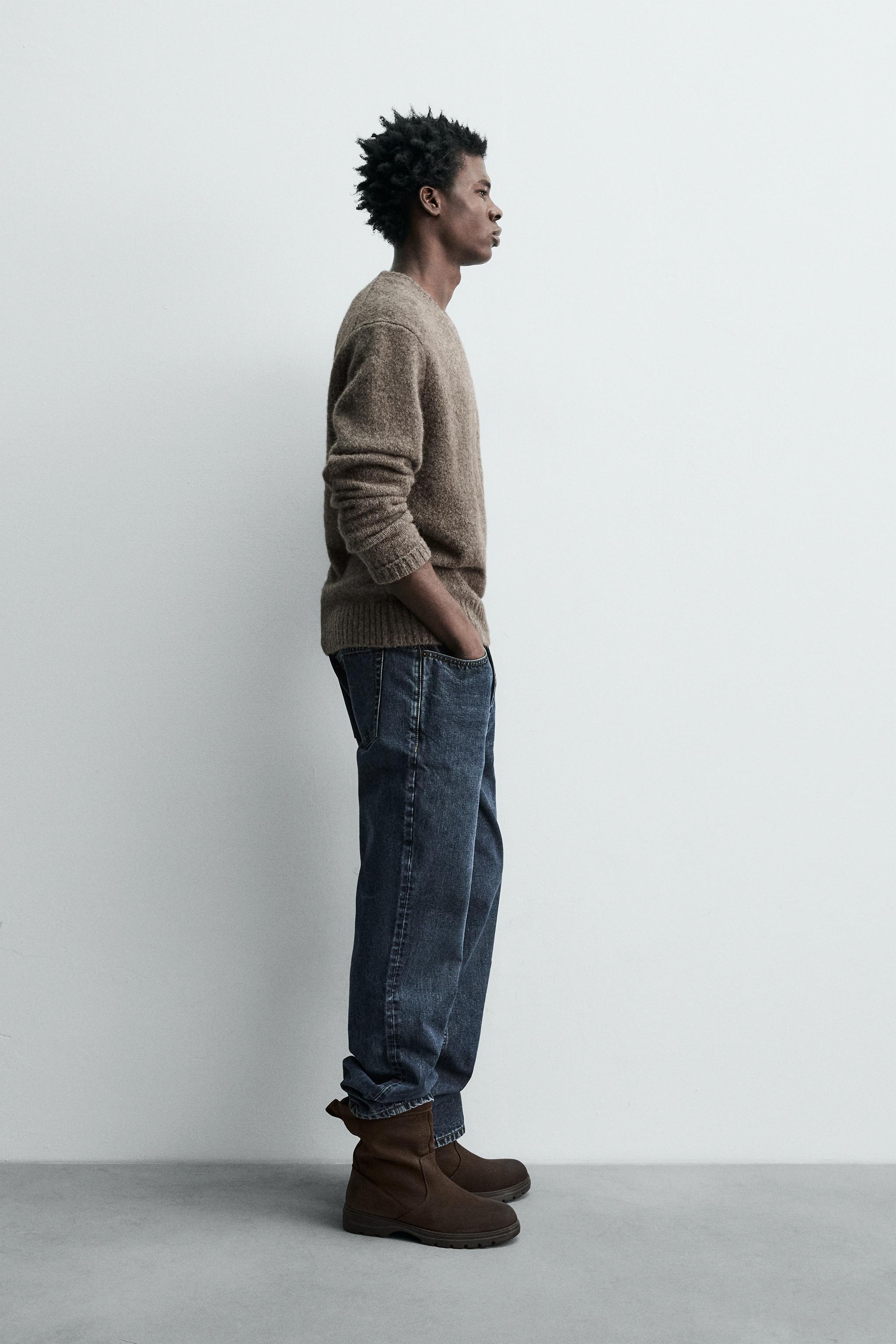 TEXTURED SWEATER WITH YAK FIBER